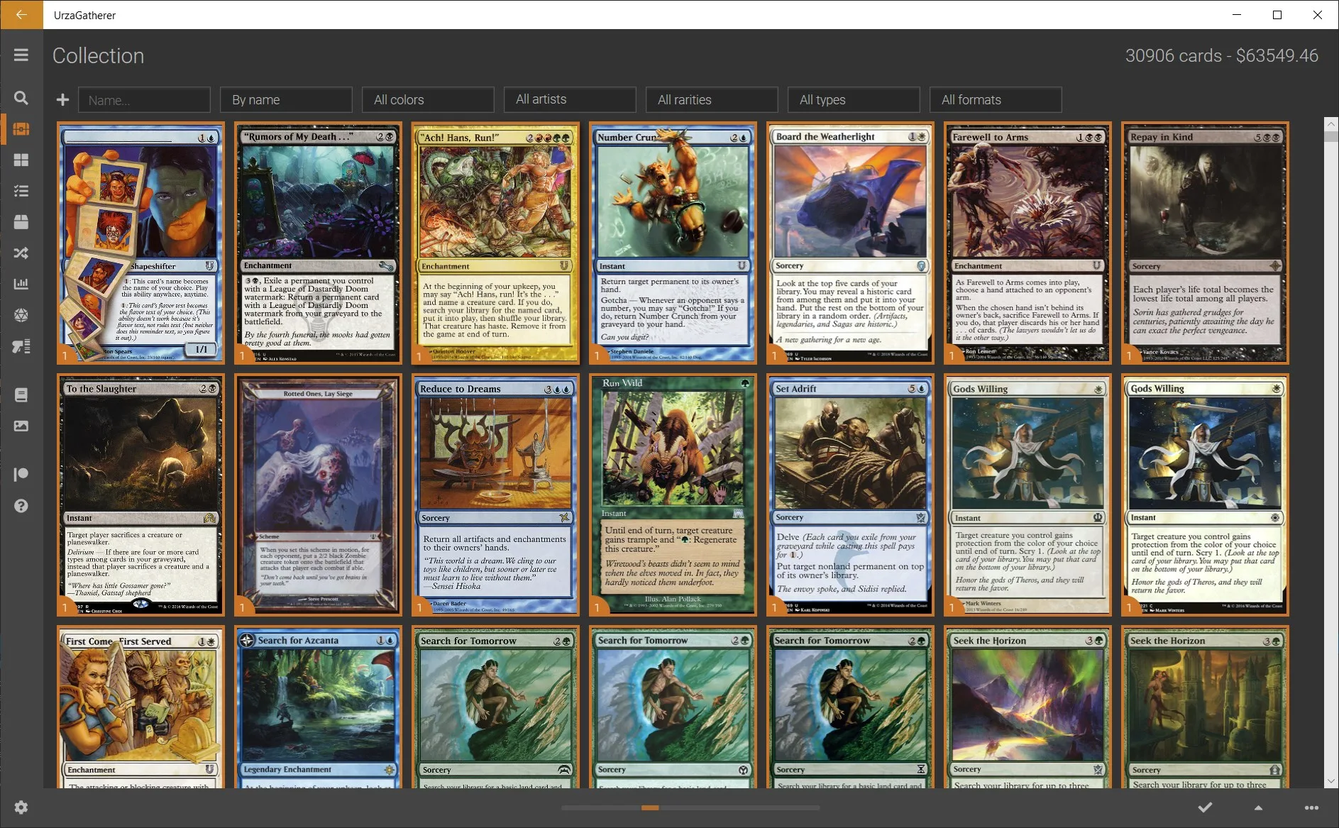 UrzaGatherer screenshot 3