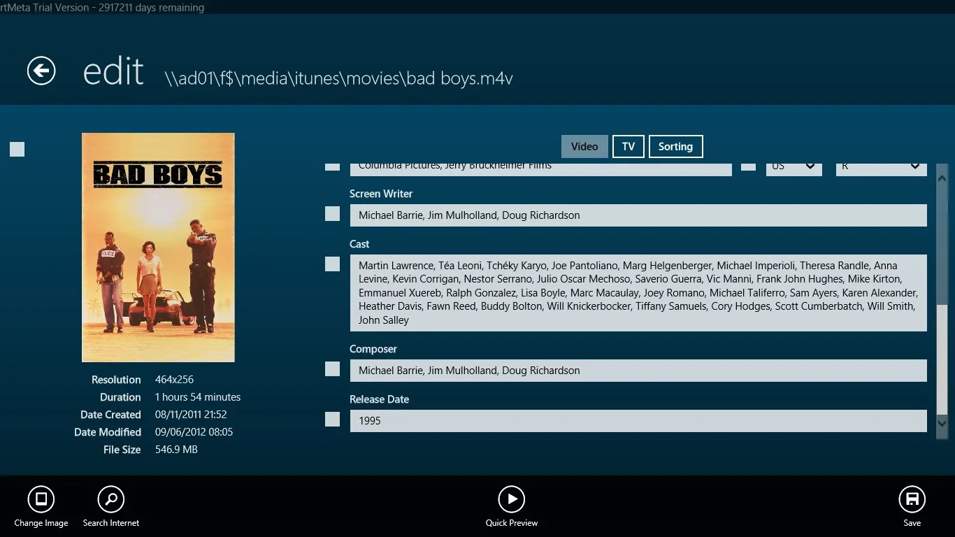 MyMeta screenshot 1