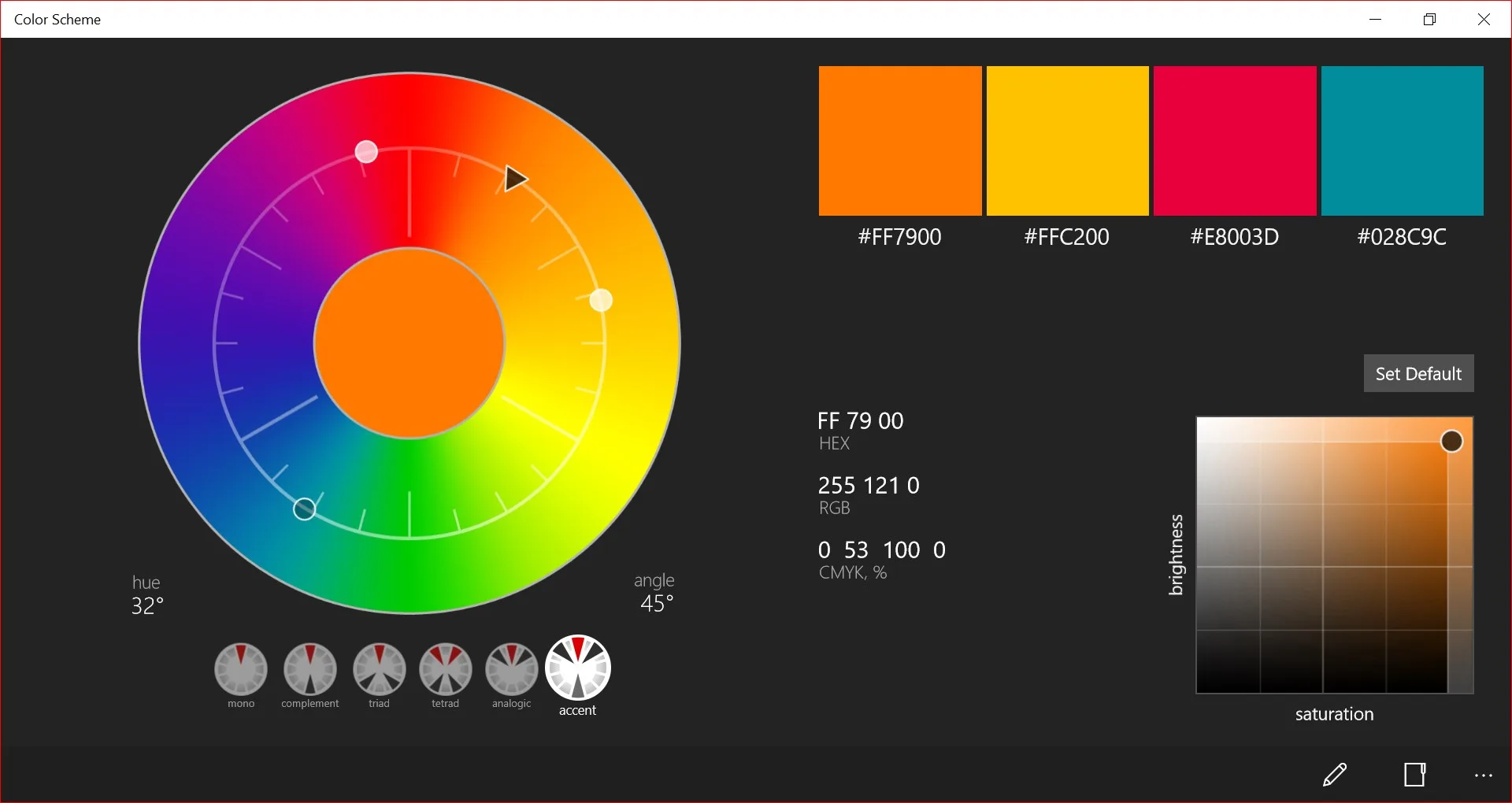 Color Scheme screenshot 1