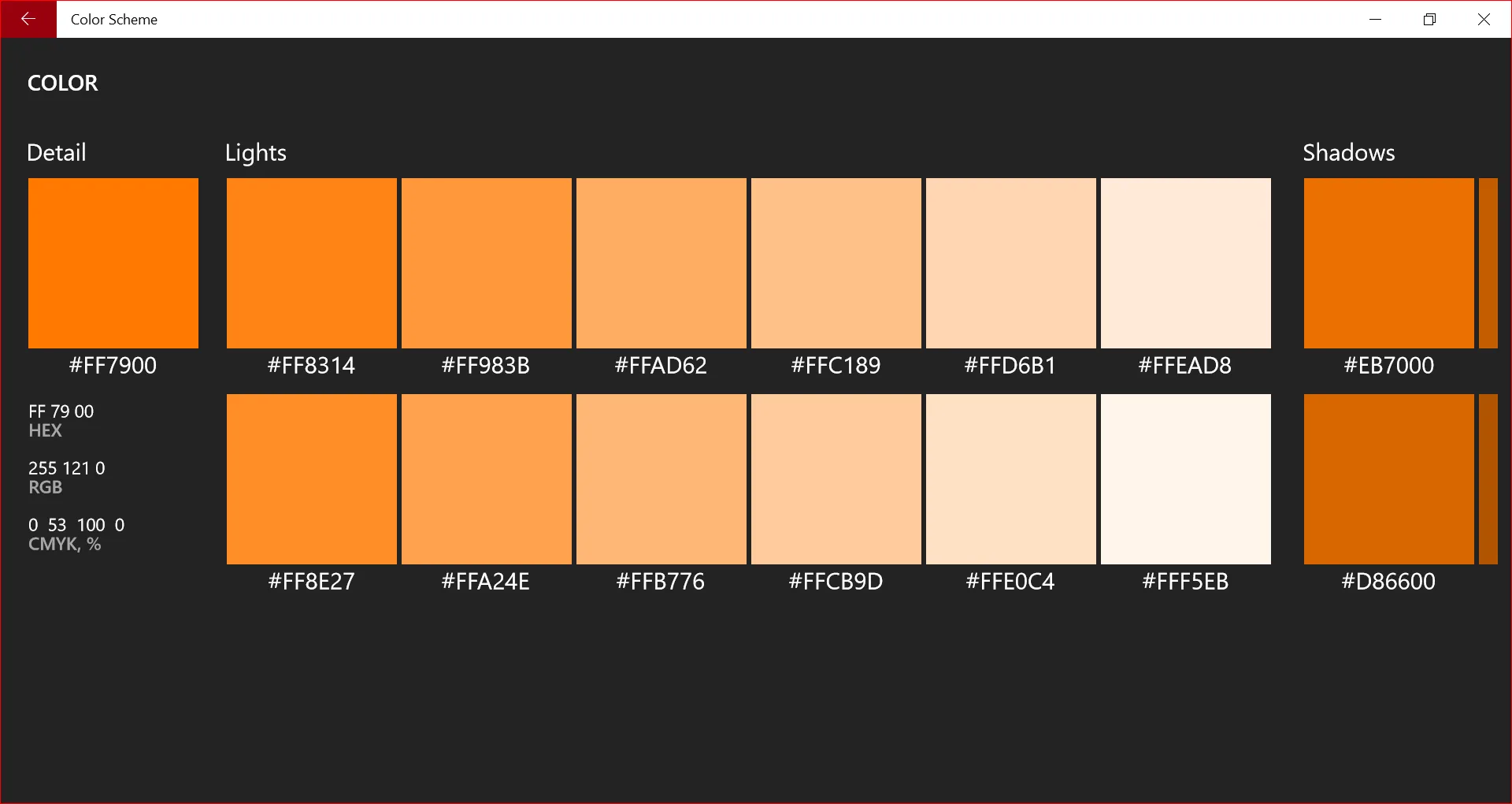 Color Scheme screenshot 4