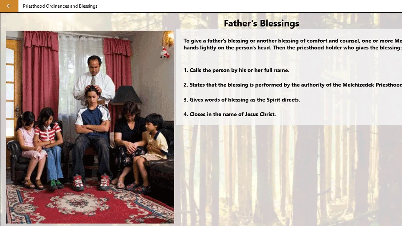 Priesthood Ordinances and Blessings screenshot 4