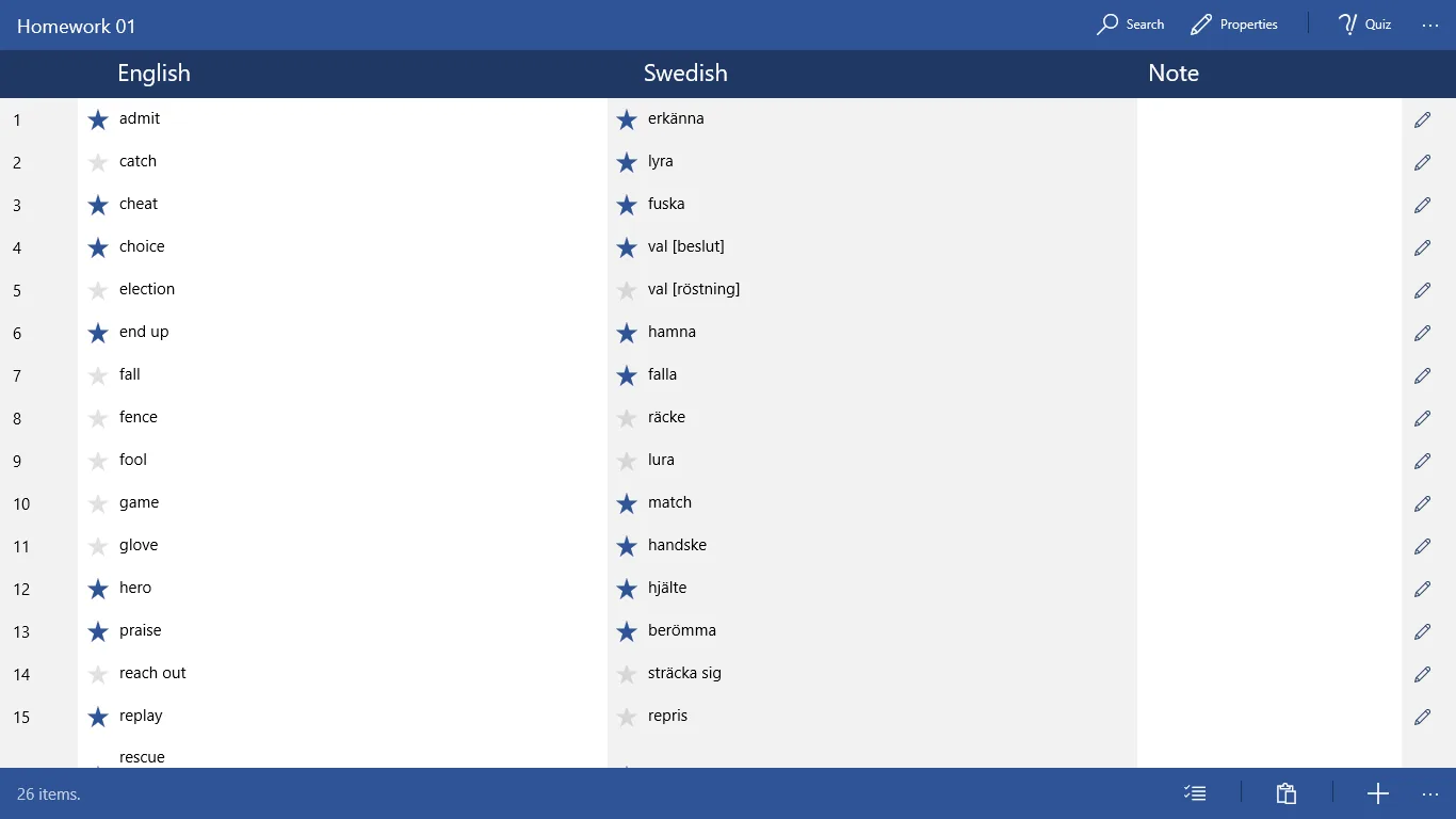 Vokabel screenshot 1