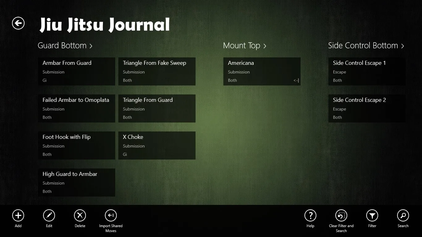 Jiu Jitsu Journal screenshot 3