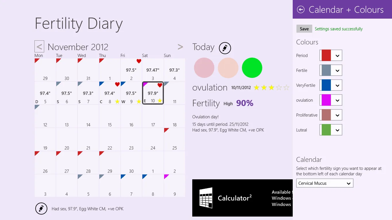 Fertility Diary screenshot 4