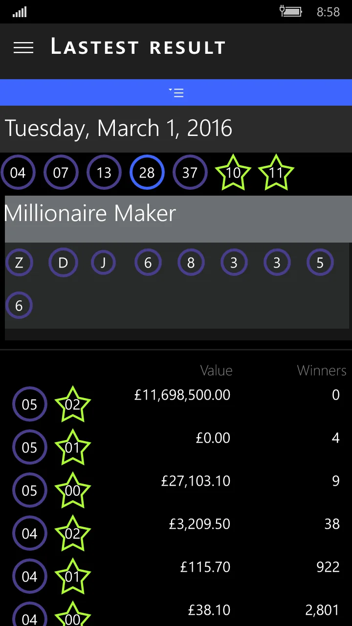 EuroMillions screenshot 1