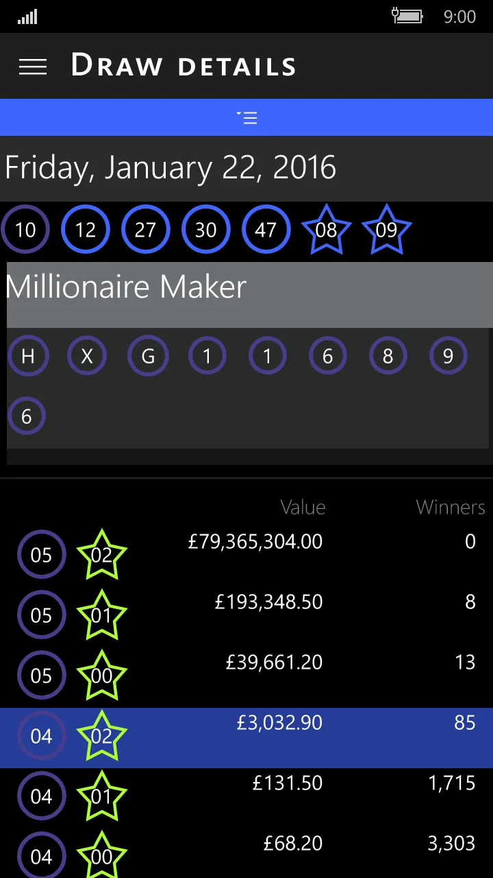 EuroMillions screenshot 2