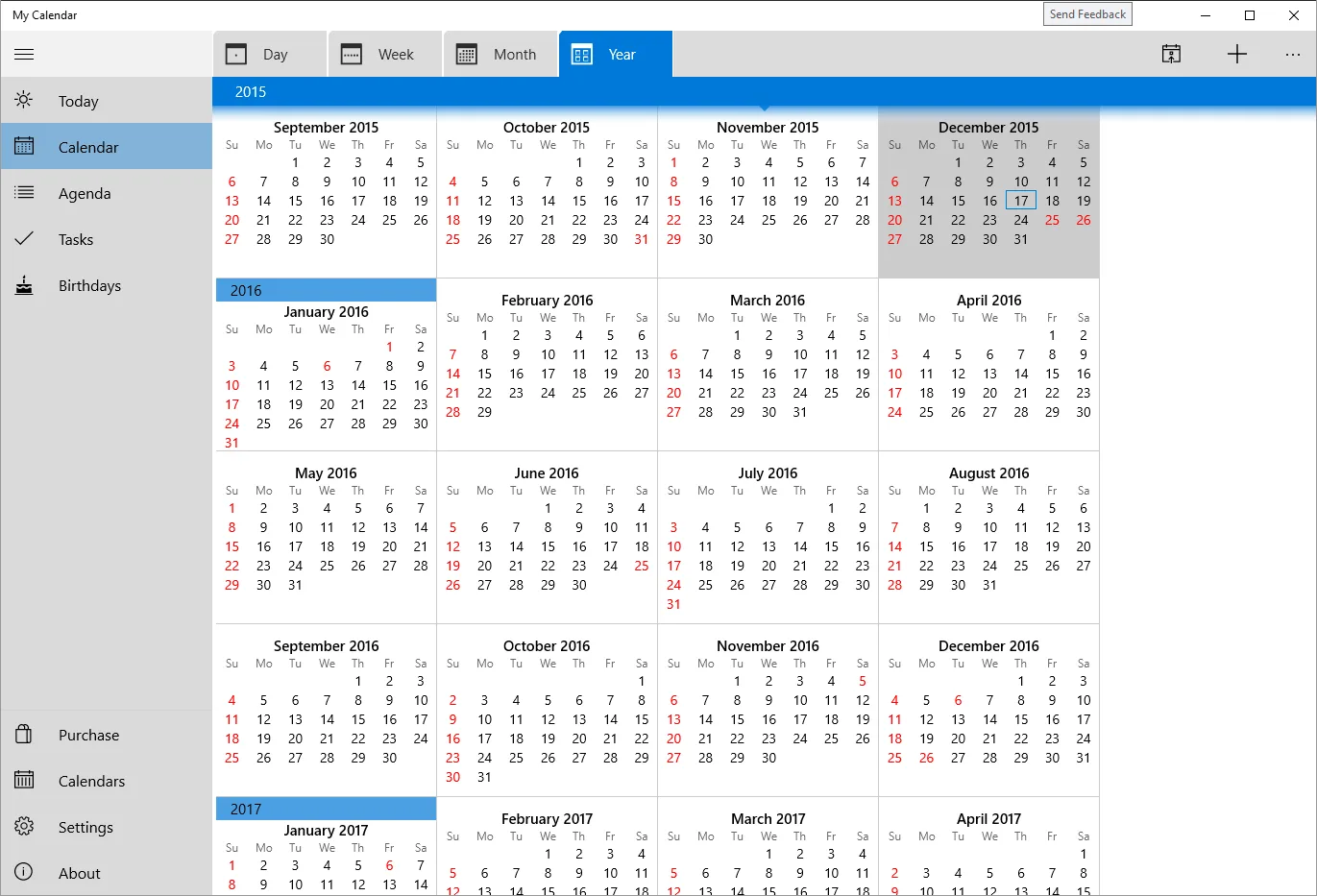 My Calendar screenshot 3