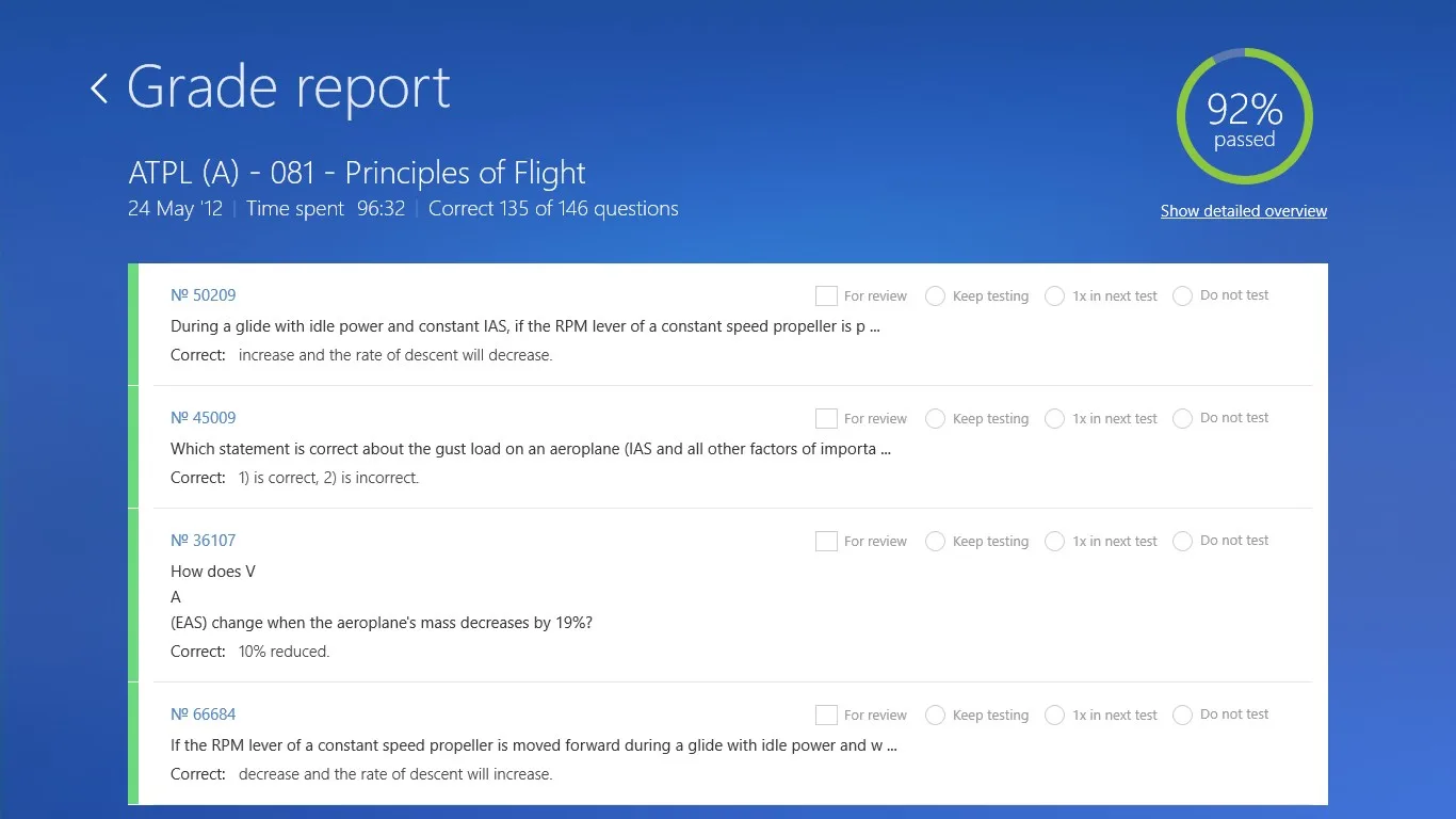 Aviation Exam screenshot 2