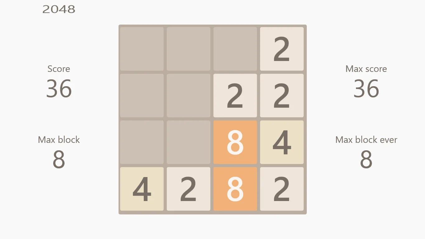 Double Two (2048 game) screenshot 3
