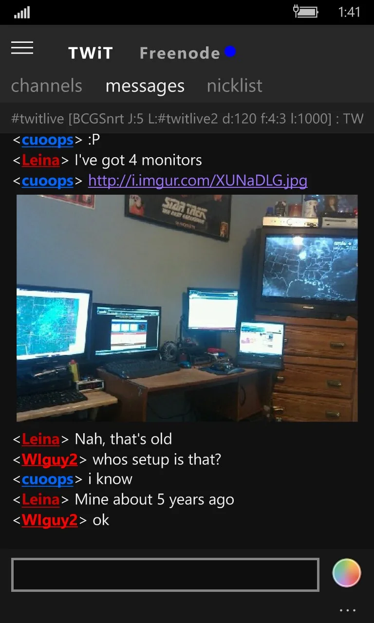Foo IRC screenshot 4