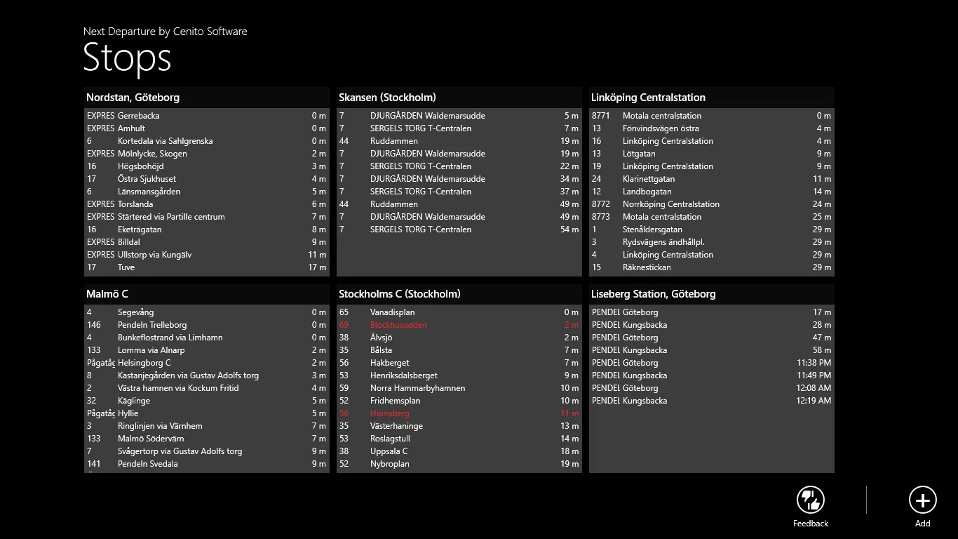 Next Departure screenshot 1