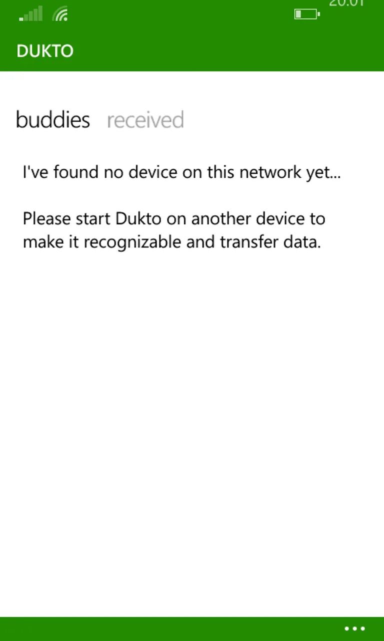 Dukto screenshot 2