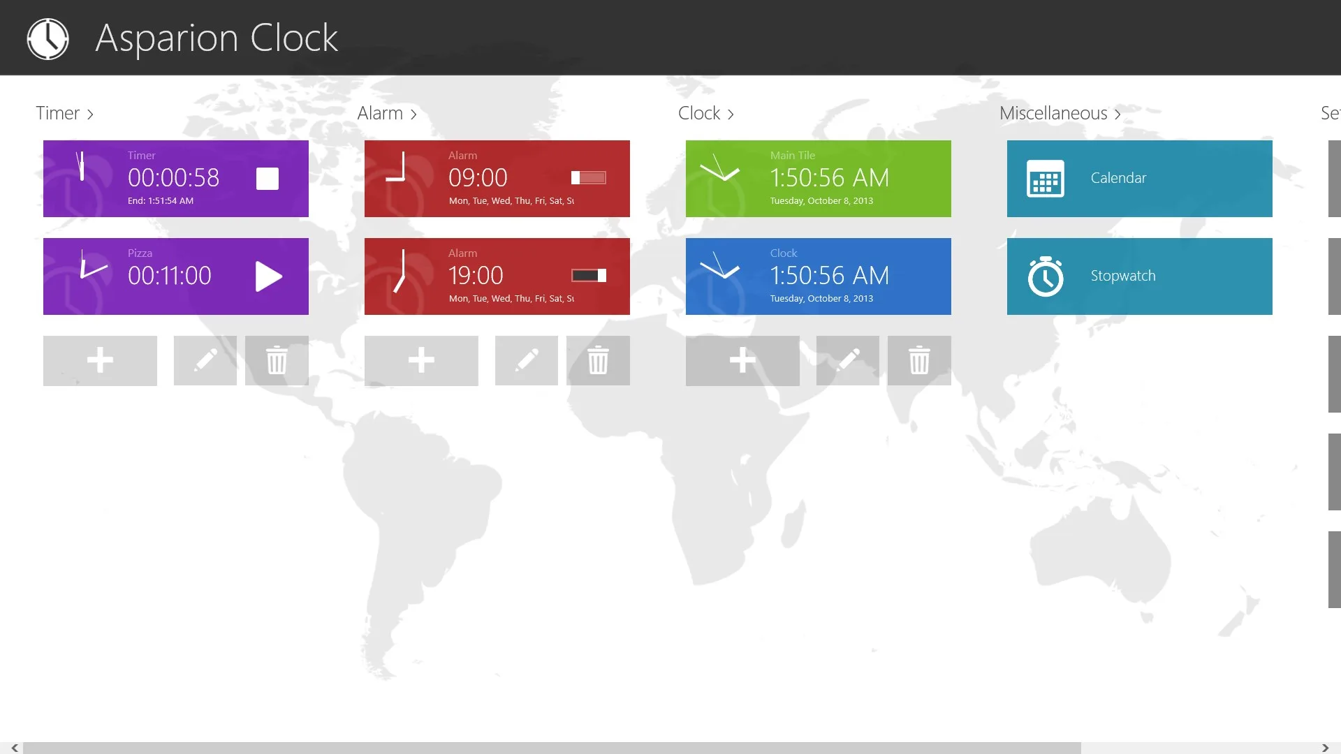 Clock (Live tile, alarm, timer) screenshot 5
