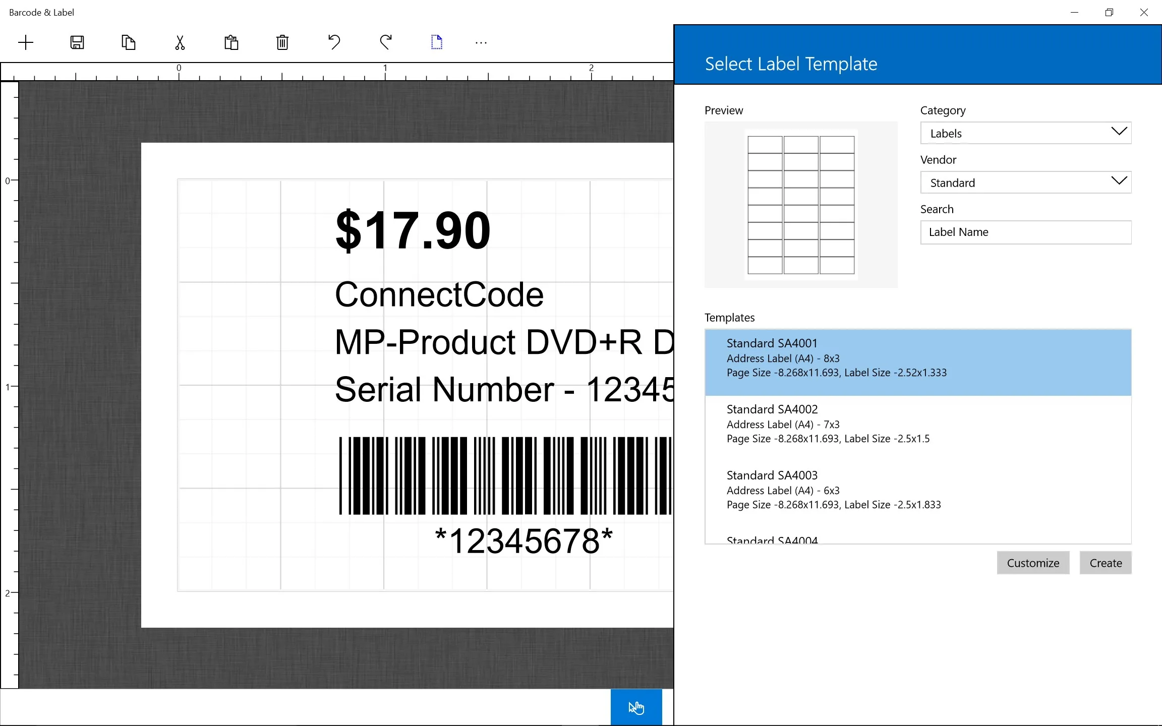 Barcode & Label screenshot 3