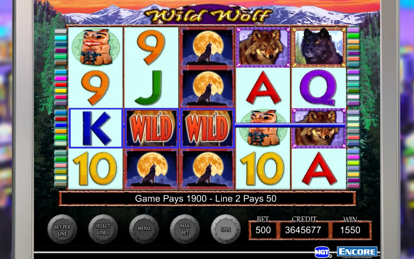 IGT Slots Wild Wolf screenshot 1