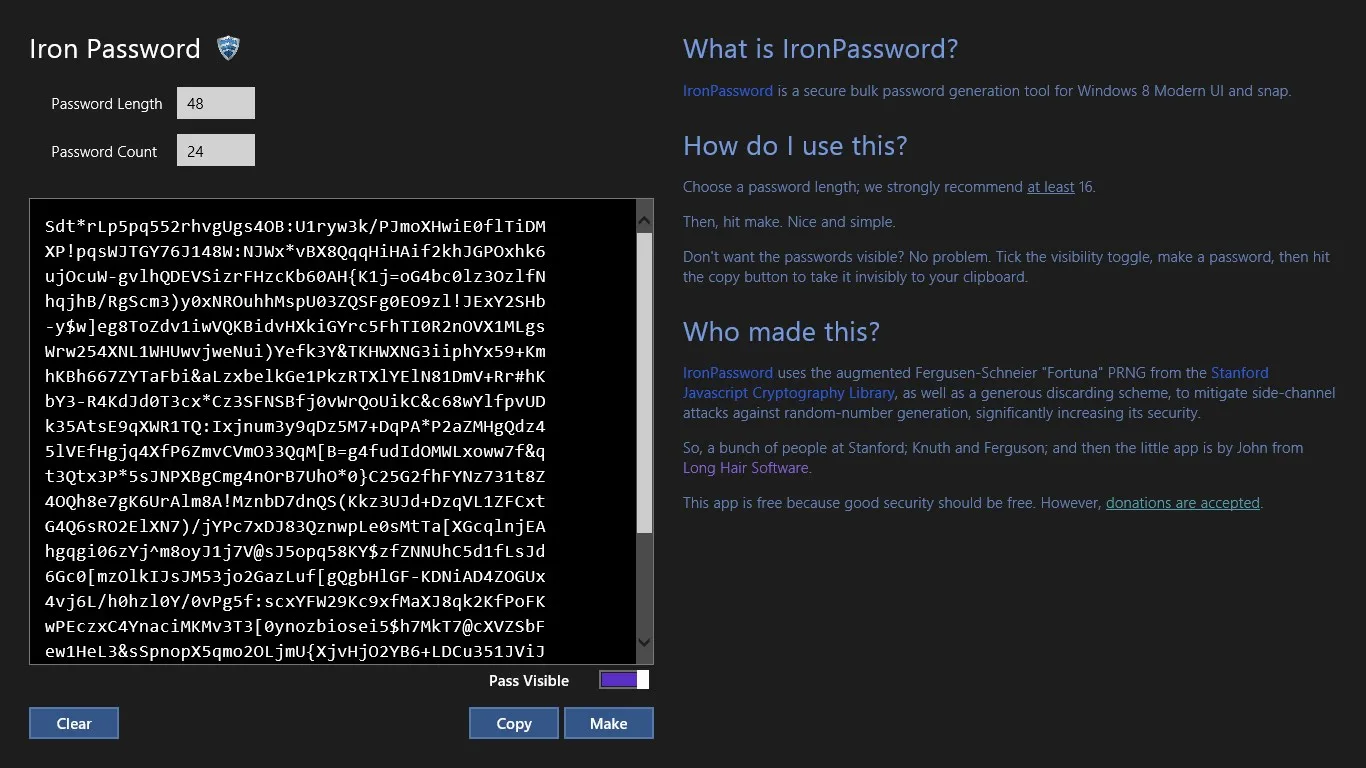 Iron Password screenshot 2