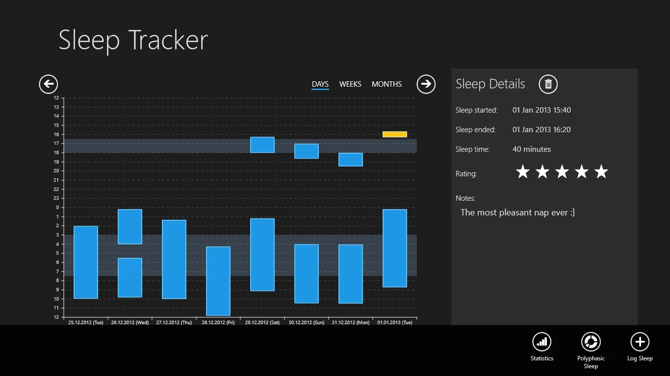 Sleep Tracker screenshot 2