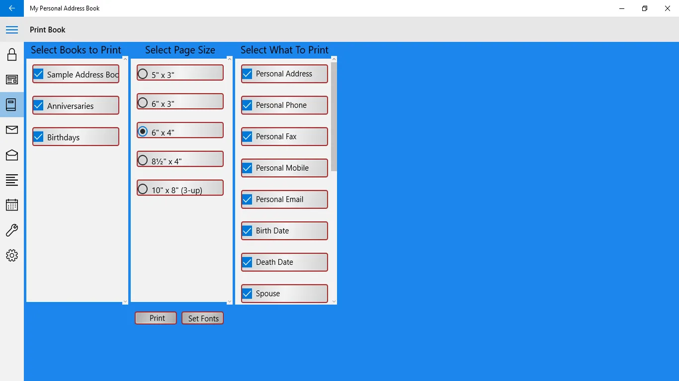 My Personal Address Book screenshot 1
