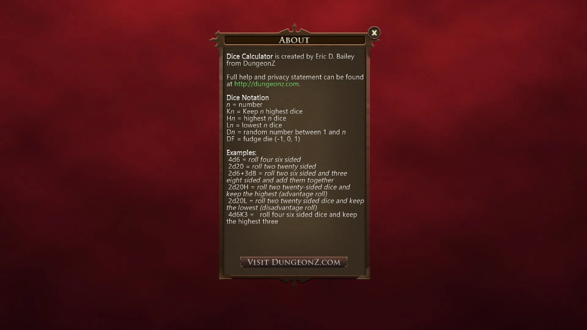 Dice Calculator screenshot 2