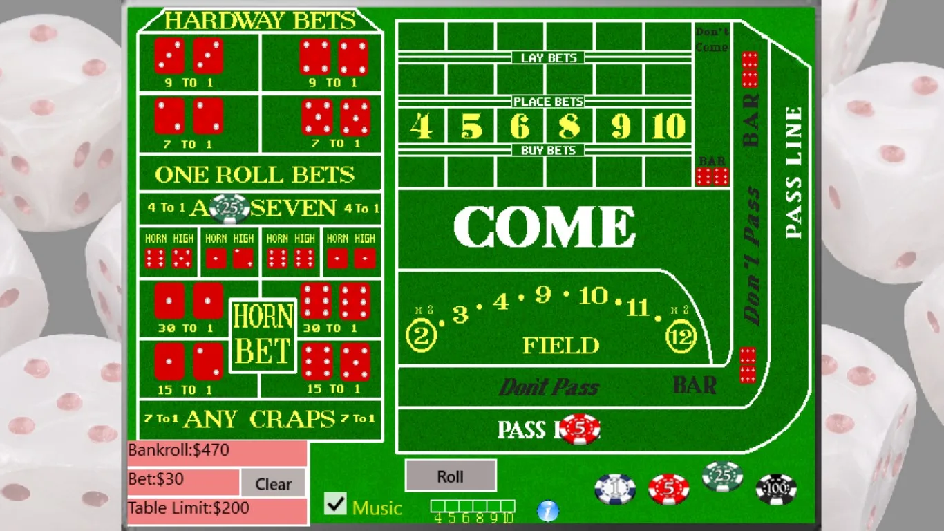 Craps Mania screenshot 2