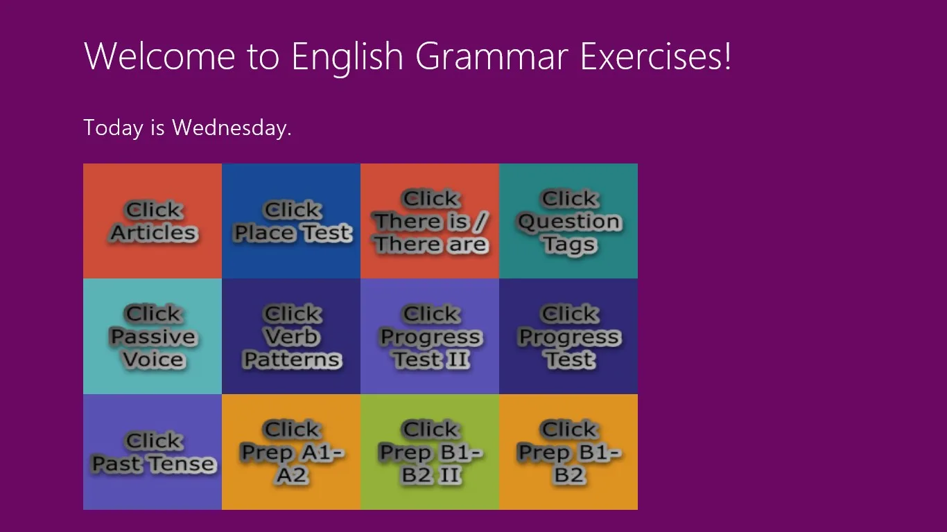 English Grammar Exercises screenshot 1