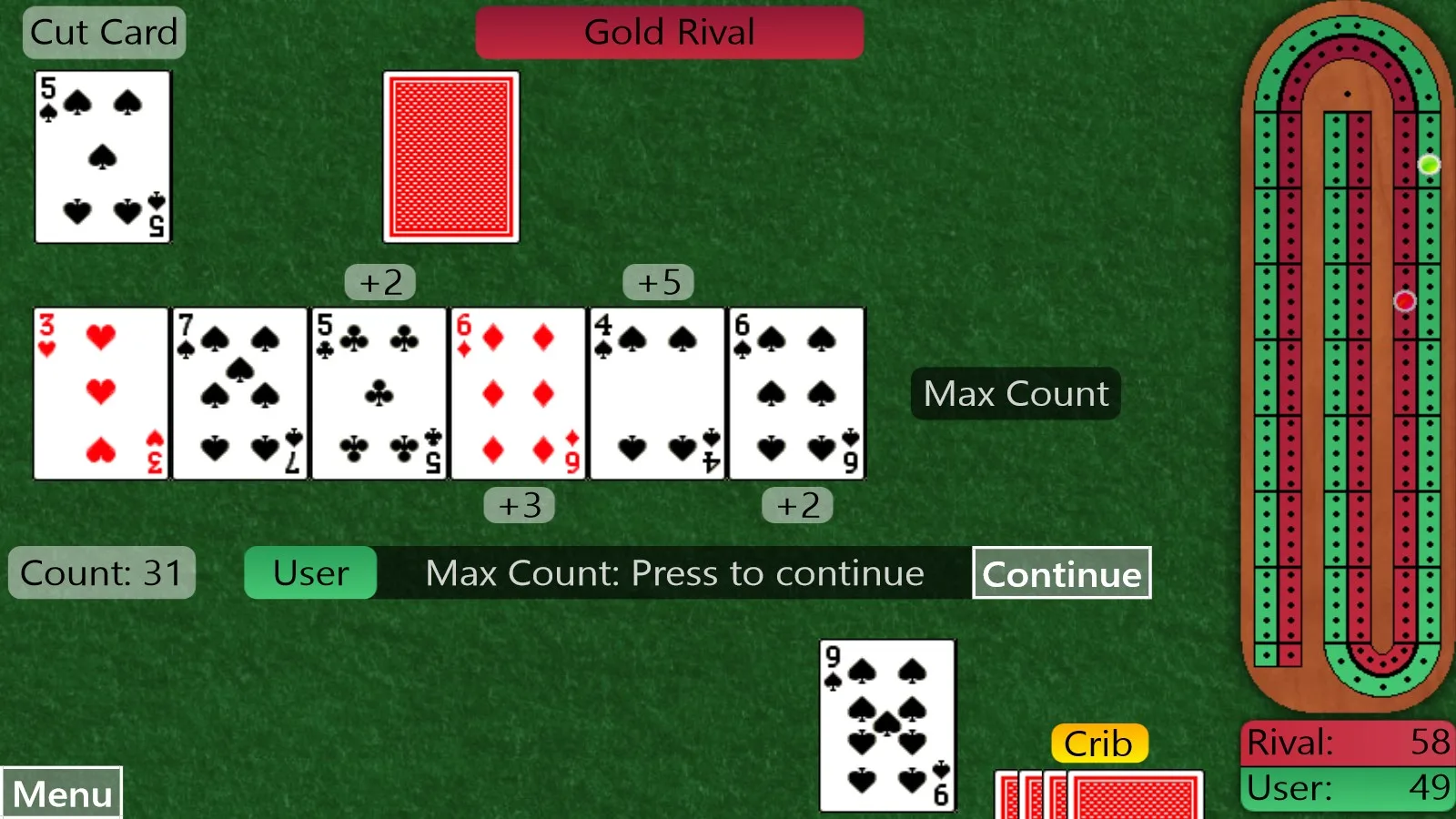 BTO Cribbage screenshot 5