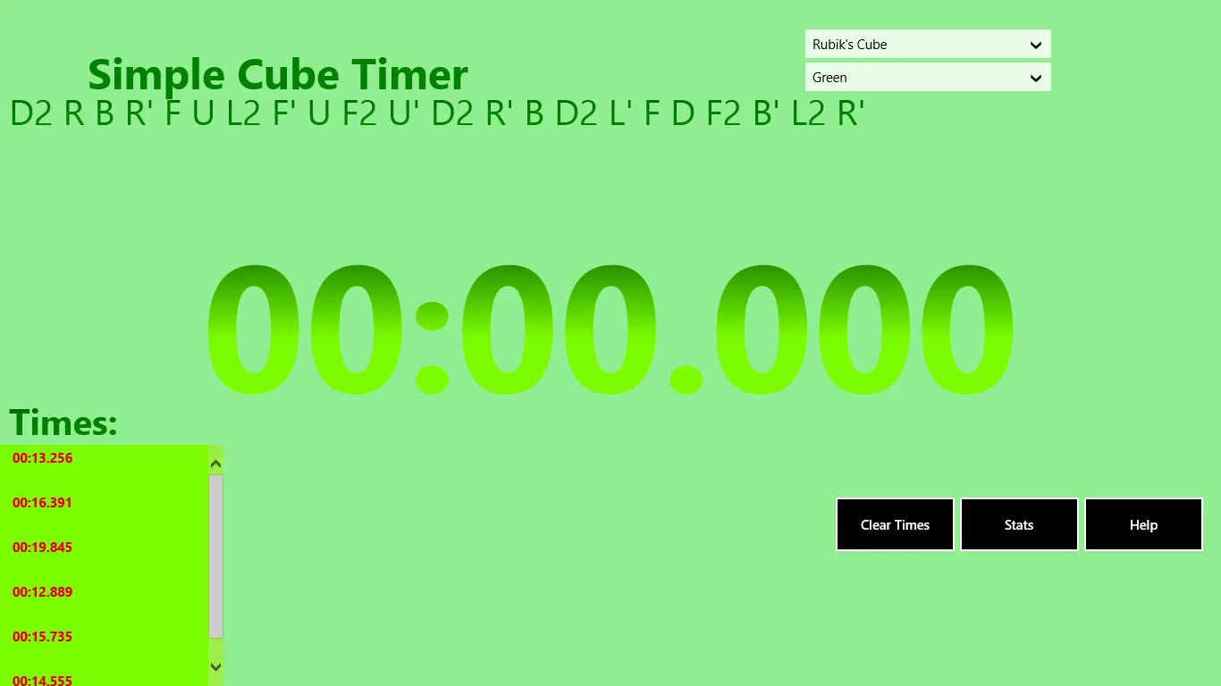 Simple Cube Timer screenshot 3