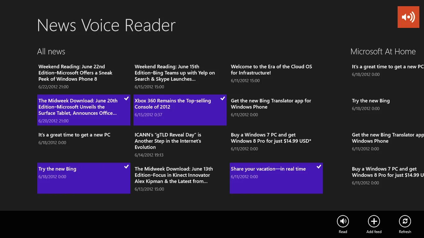 News Voice Reader screenshot 1