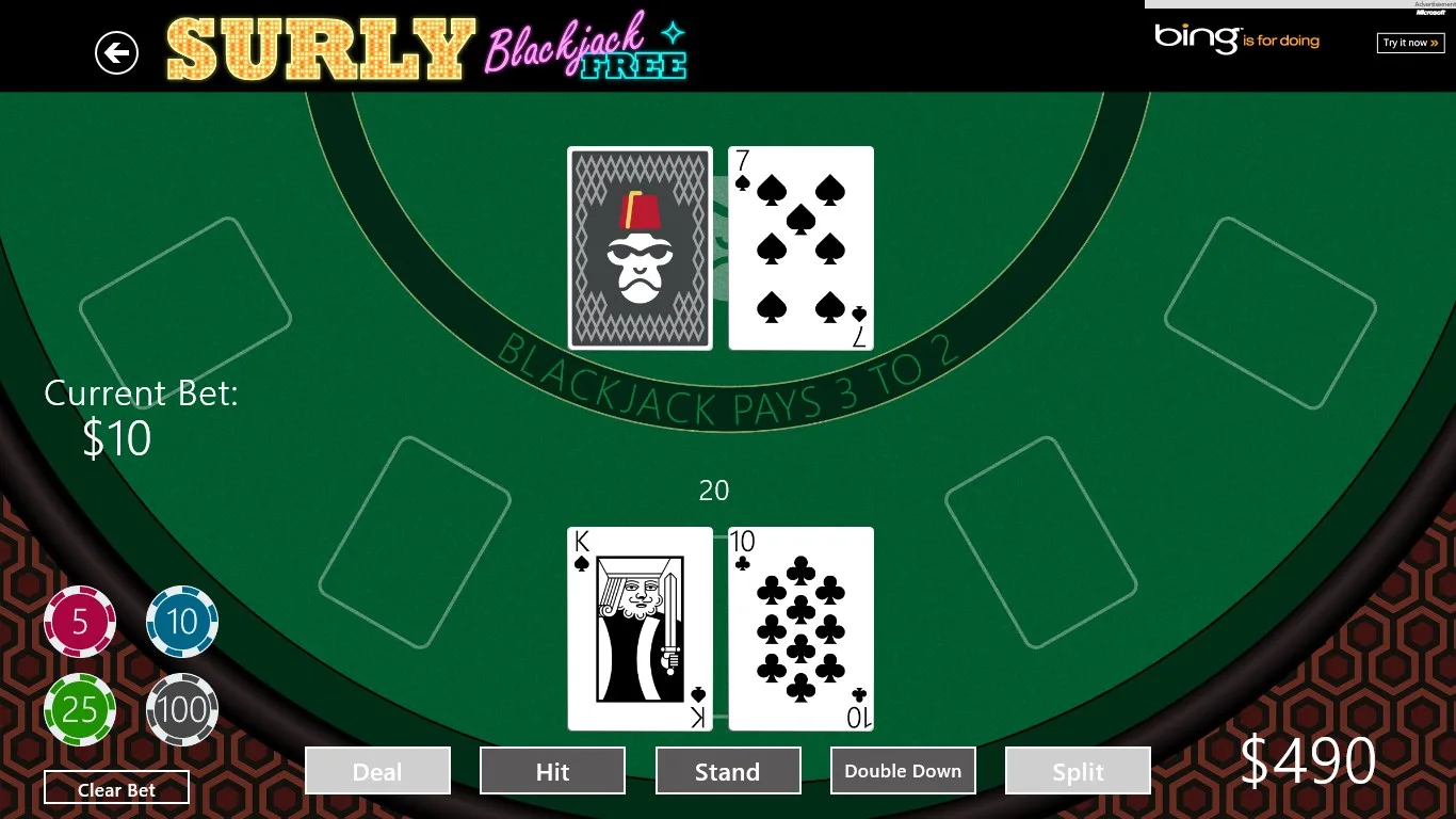 Blackjack Pro Free screenshot 1