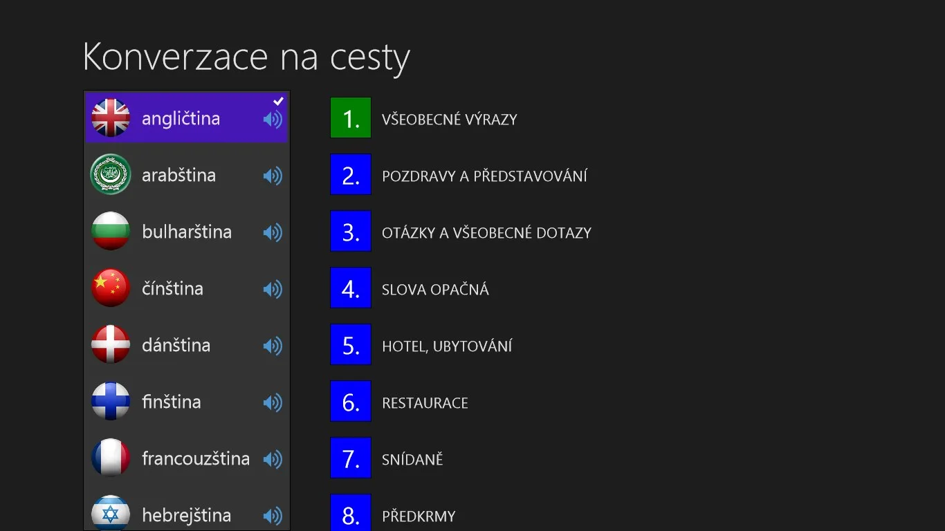 Konverzace na cesty screenshot 1