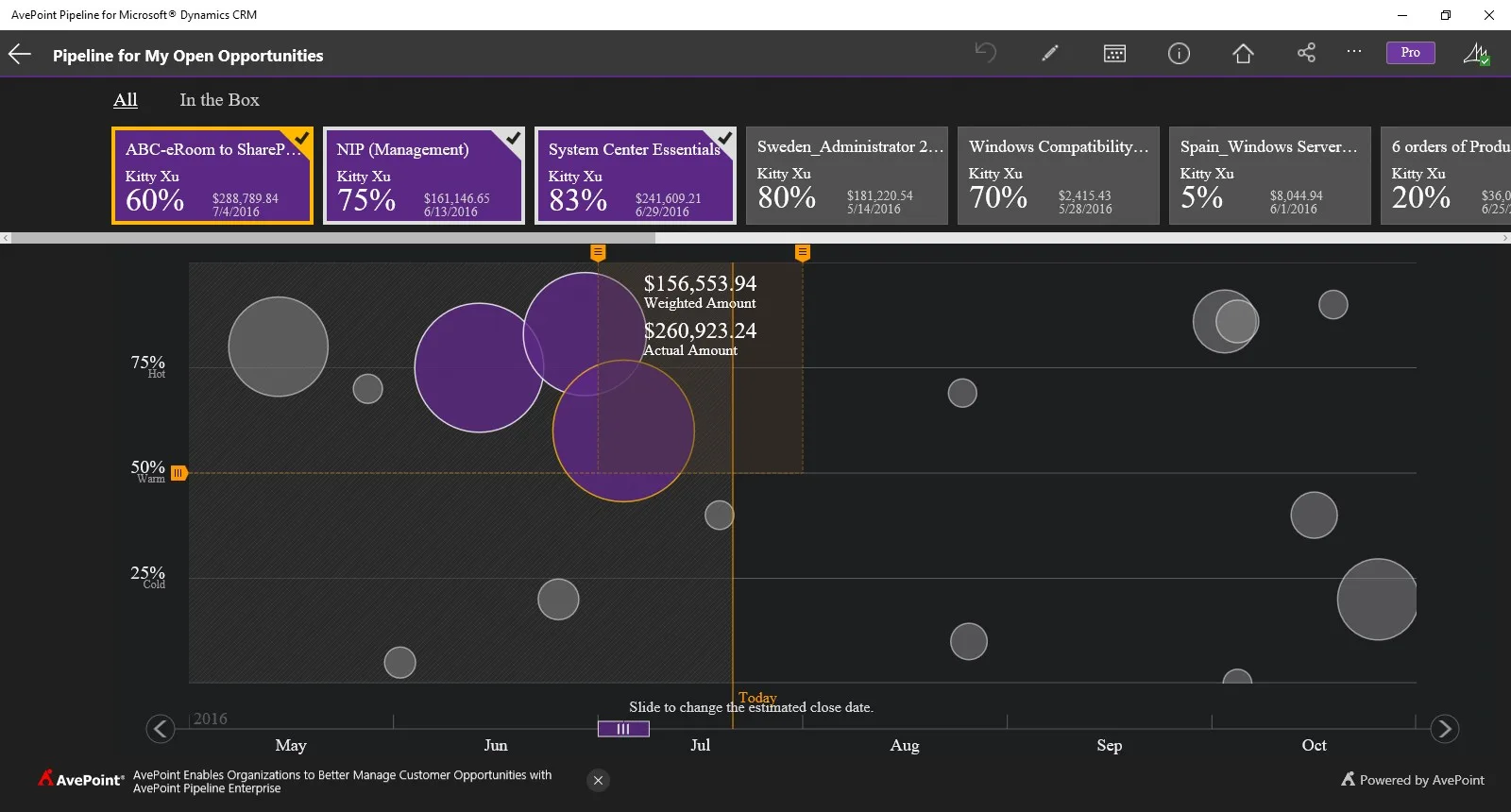 Avepoint Pipeline for Microsoft® Dynamics CRM screenshot 2
