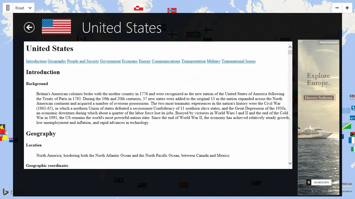 World Countries Factbook screenshot 3