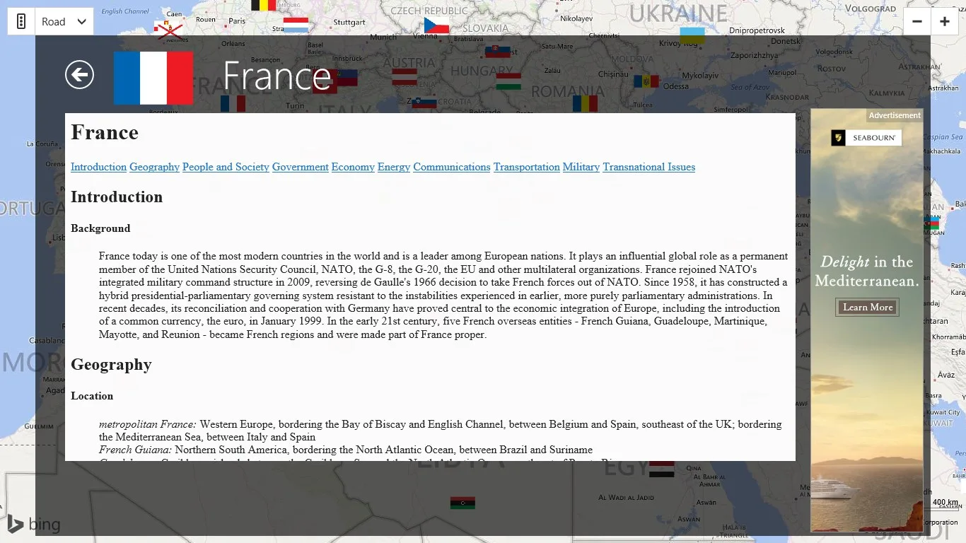 World Countries Factbook screenshot 4