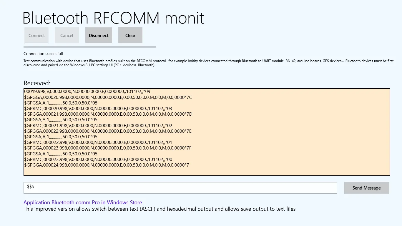 Bluetooth analyzer screenshot 1