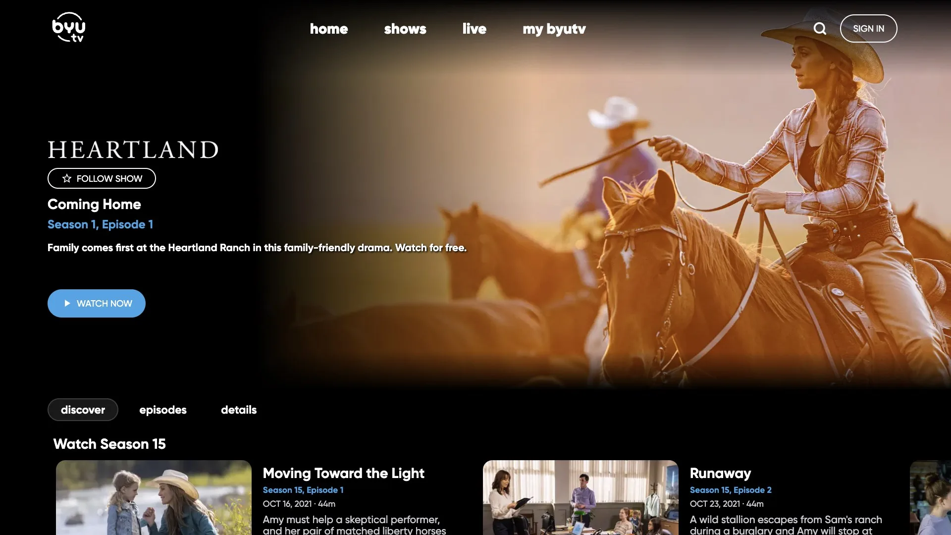 BYUtv screenshot 4