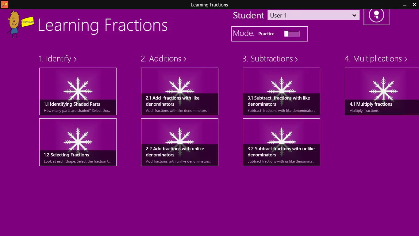 Learning Fractions screenshot 2
