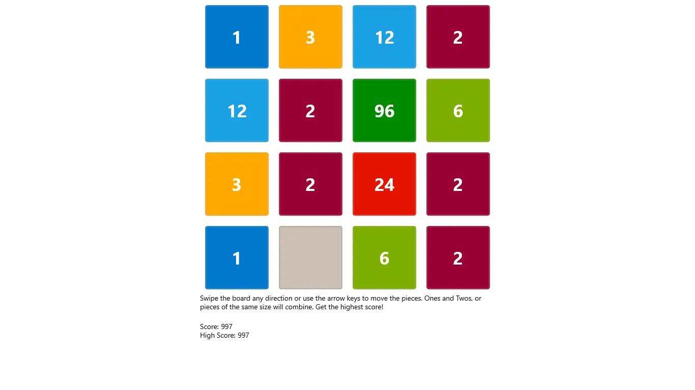 Twos and Threes screenshot 2