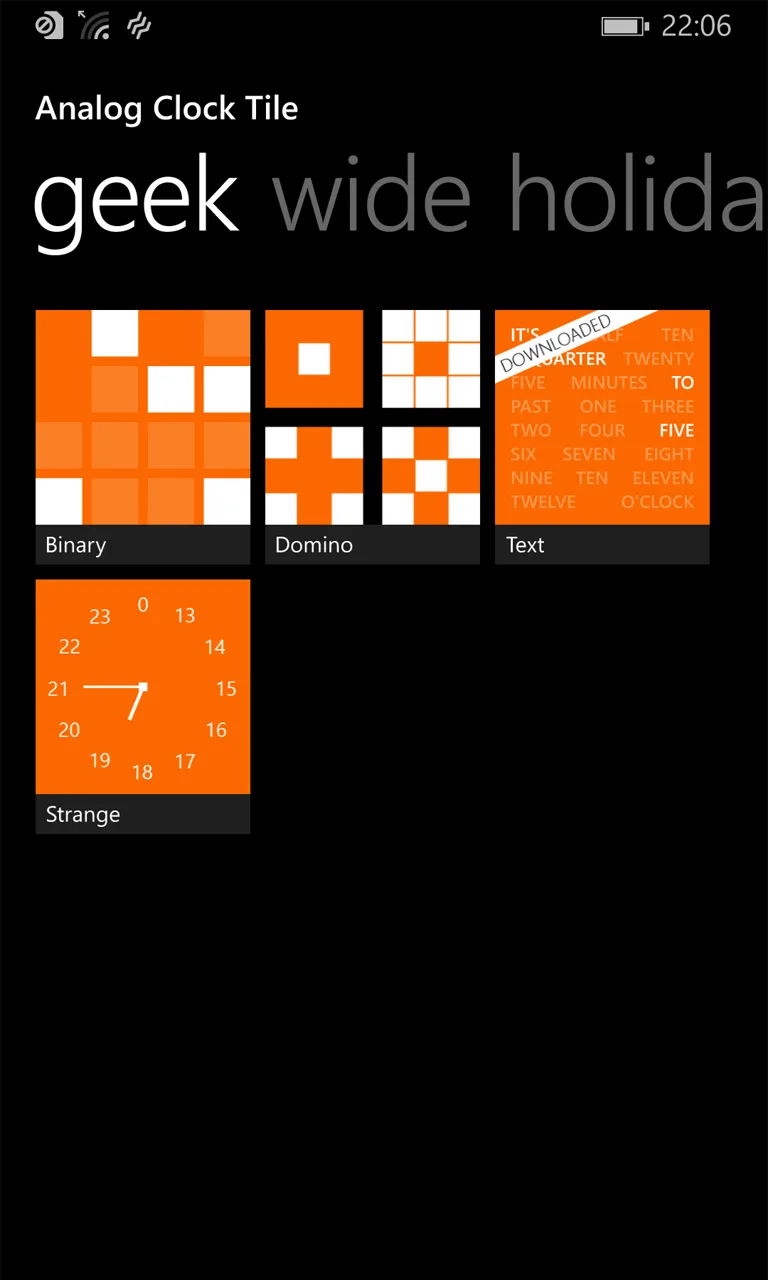 Analog Clock Tile screenshot 3