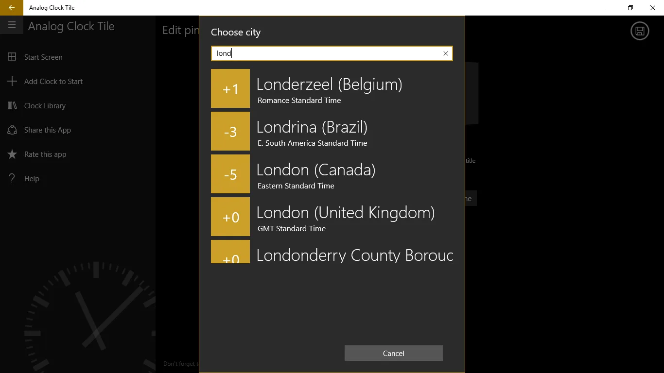 Analog Clock Tile screenshot 5