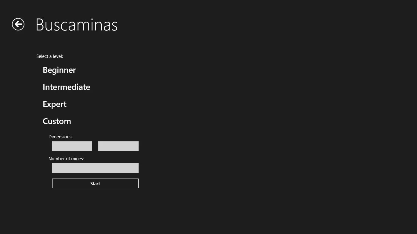 Buscaminas screenshot 2