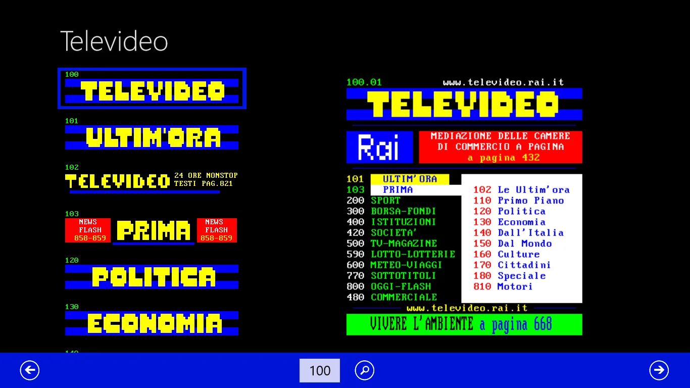 Televideo RAI screenshot 1