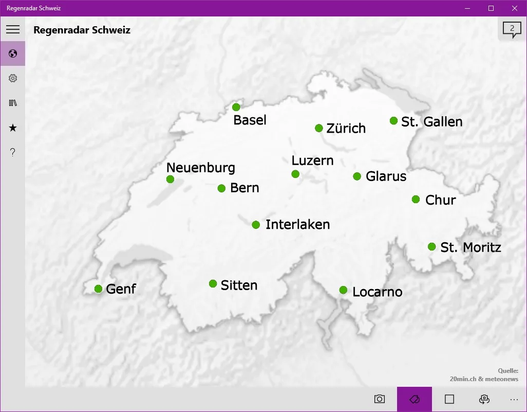 Regenradar Schweiz screenshot 3
