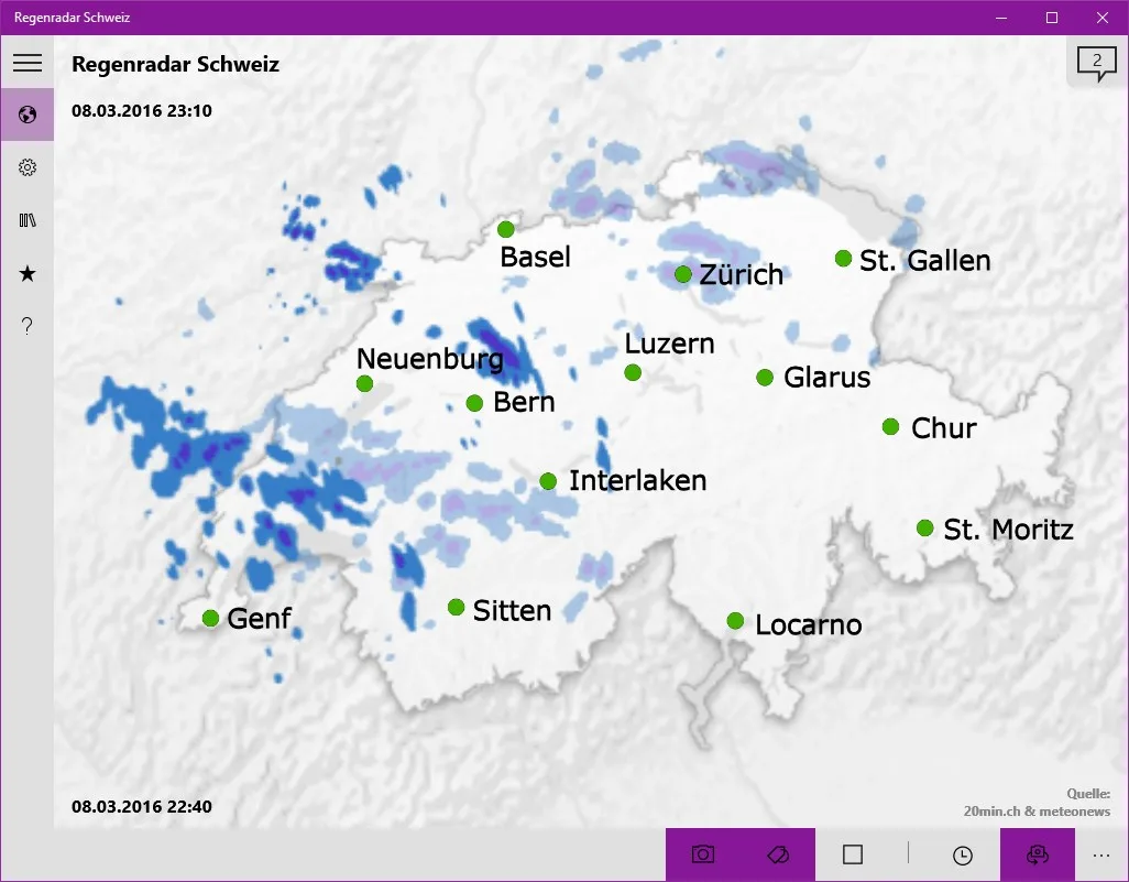 Regenradar Schweiz screenshot 4
