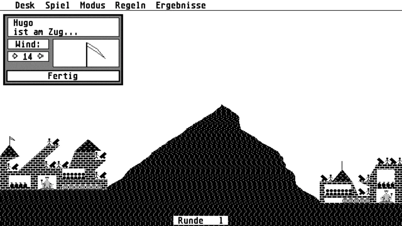 Ballerburg retro screenshot 1