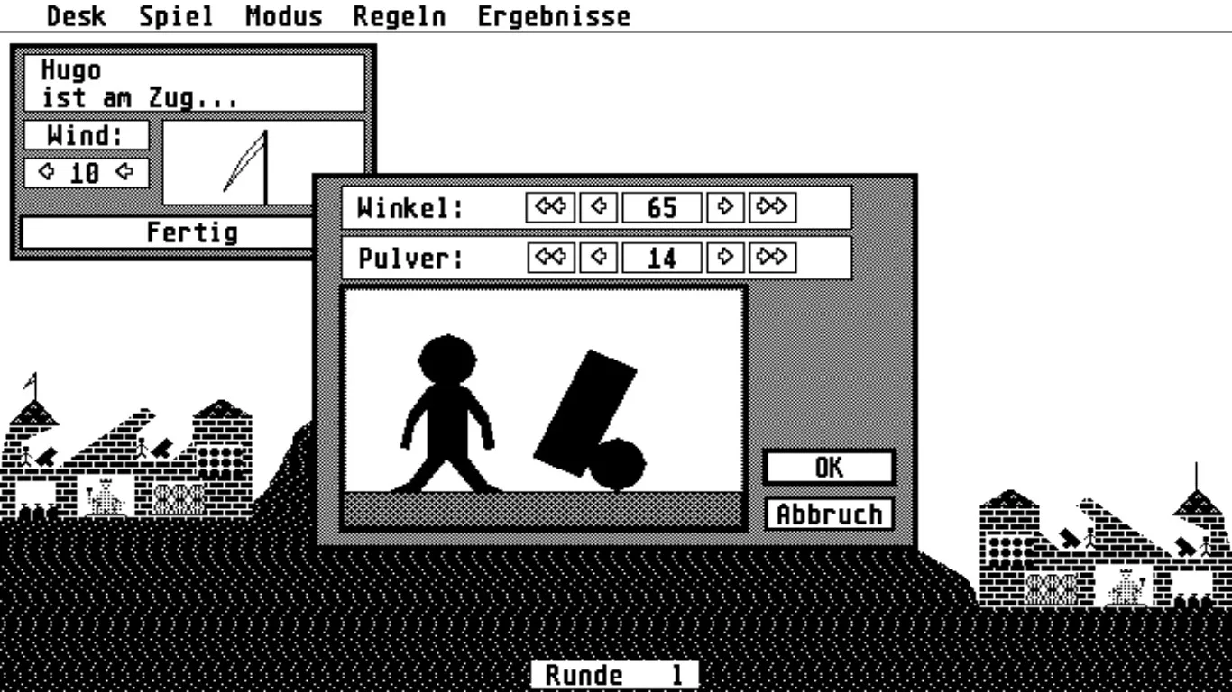 Ballerburg retro screenshot 2