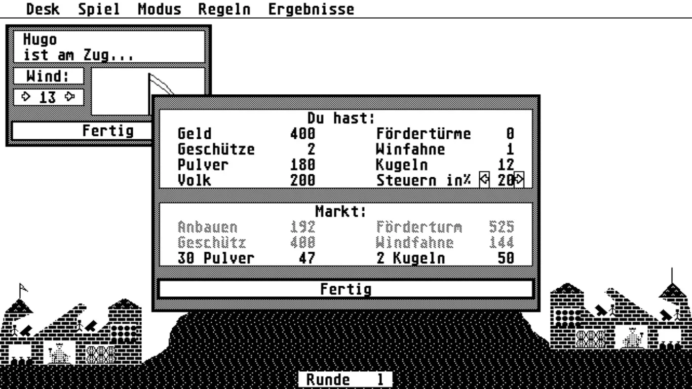 Ballerburg retro screenshot 4
