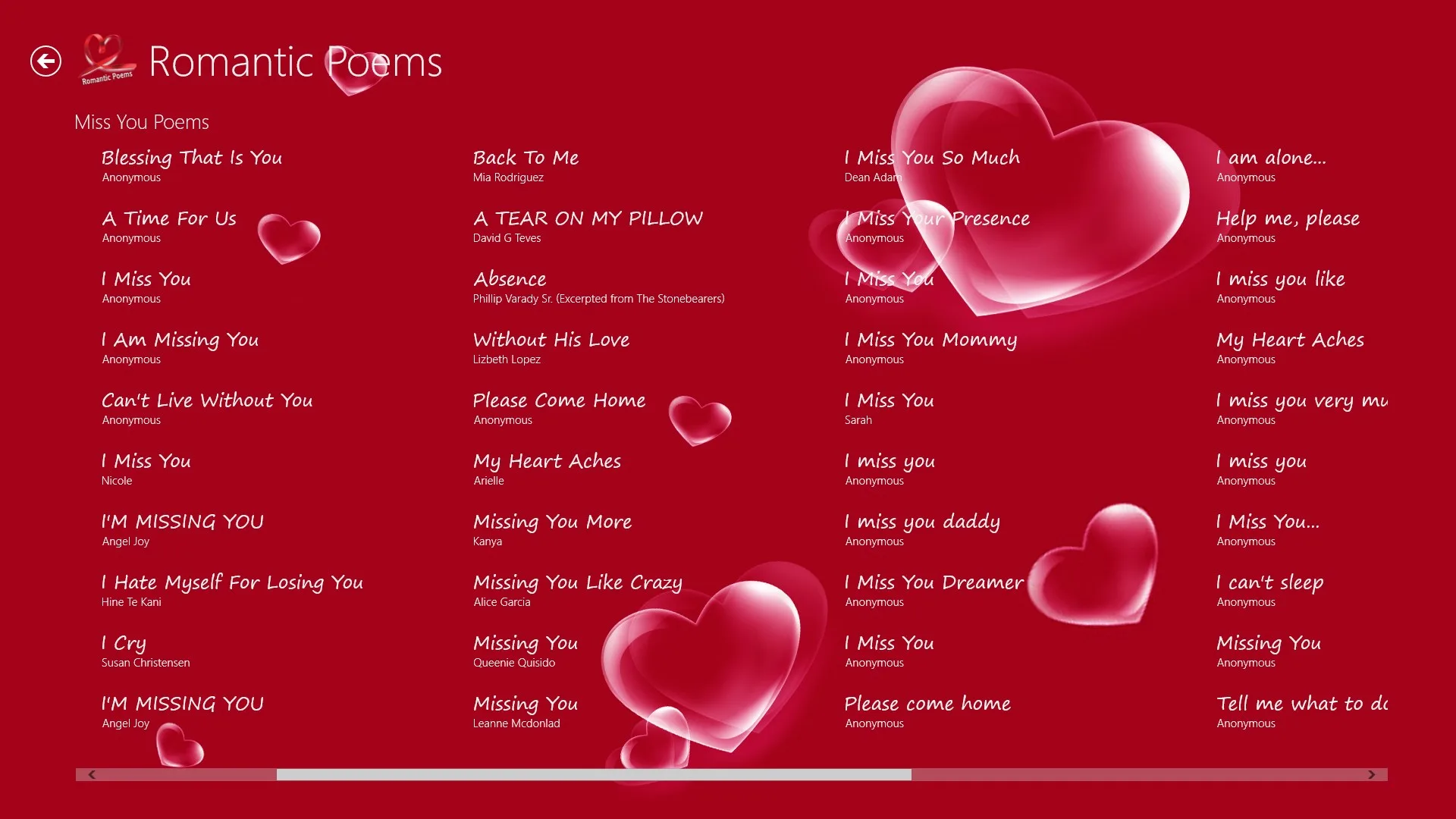 Romantic Poems screenshot 2