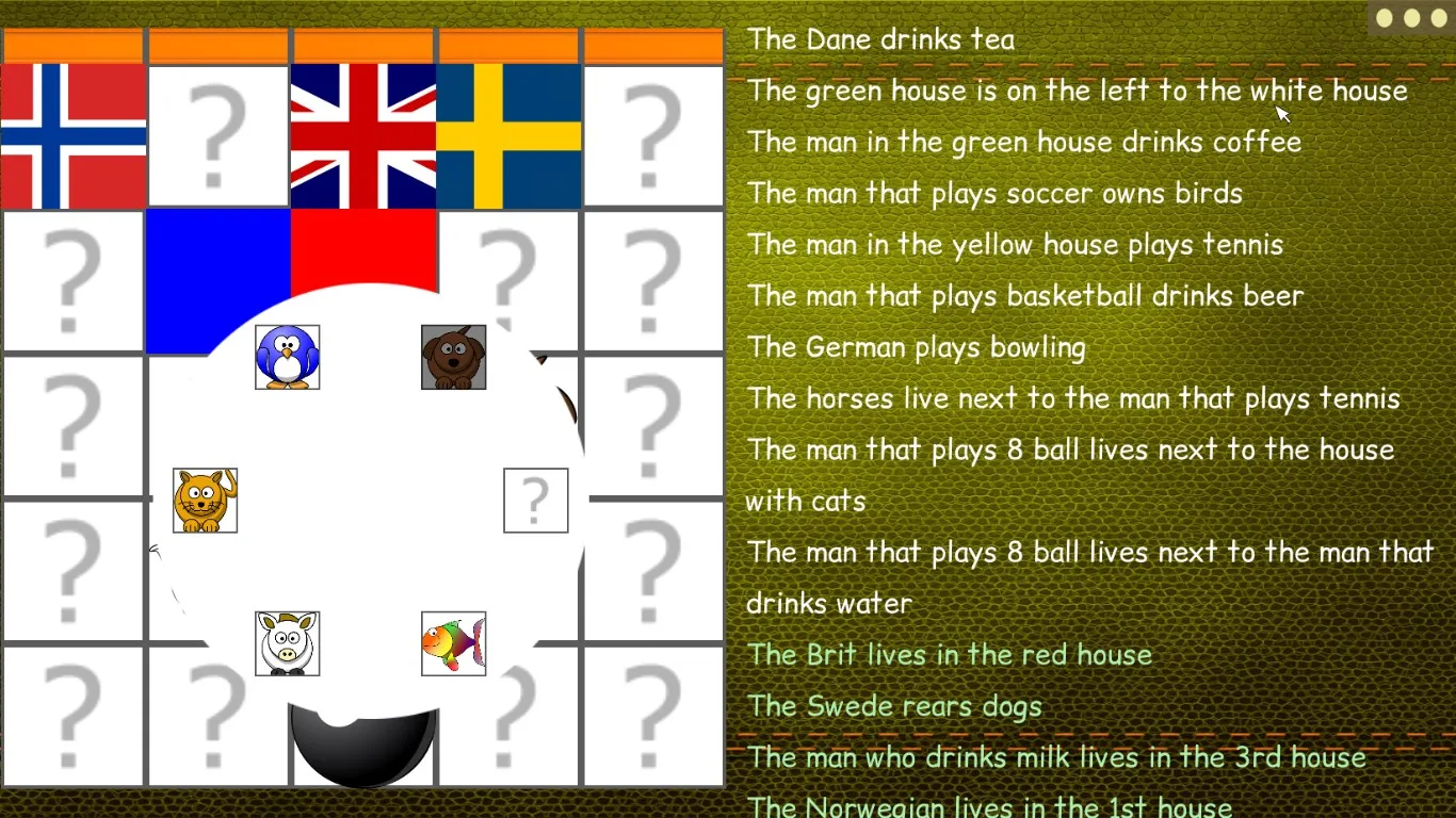 Einstein's Riddle screenshot 5