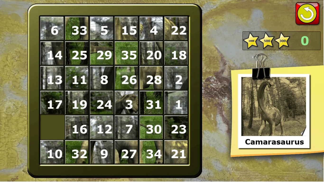 Kids Dinosaur Rex Slide Puzzle screenshot 5
