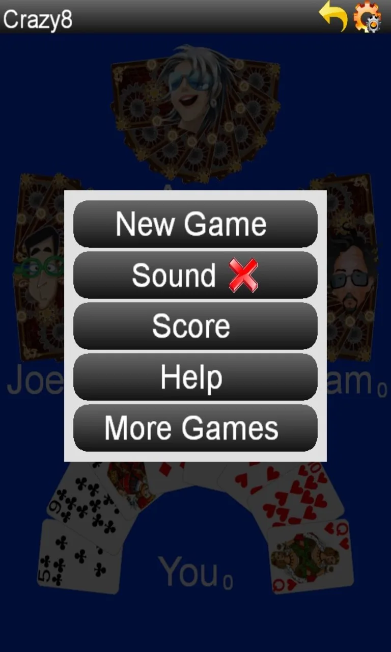 Crazy Eights (Free) screenshot 1